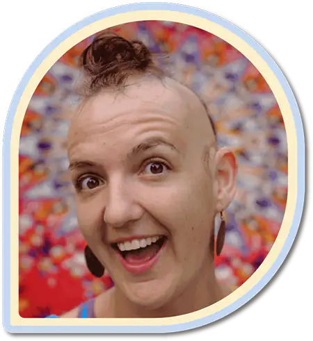 girl with bald head