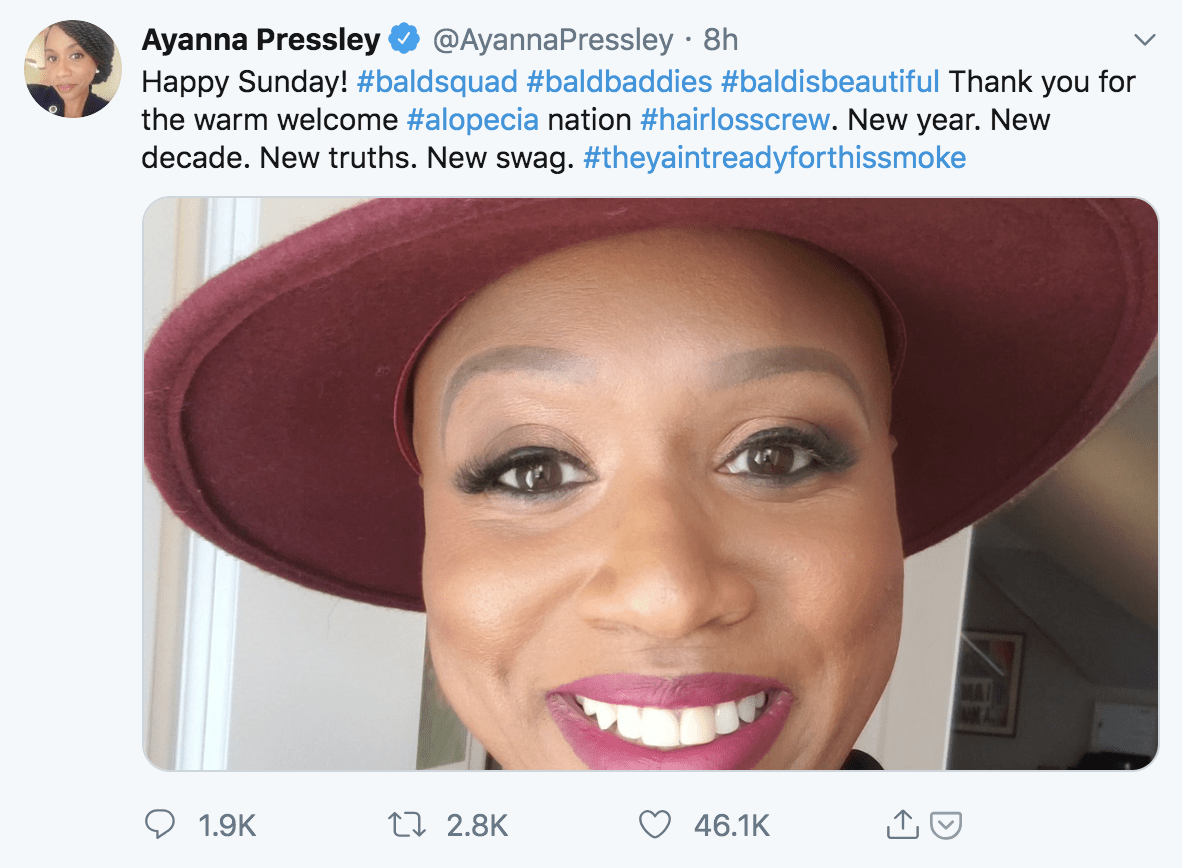 ayanna in hat