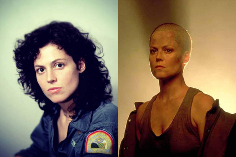 sigourney weaver shaved head