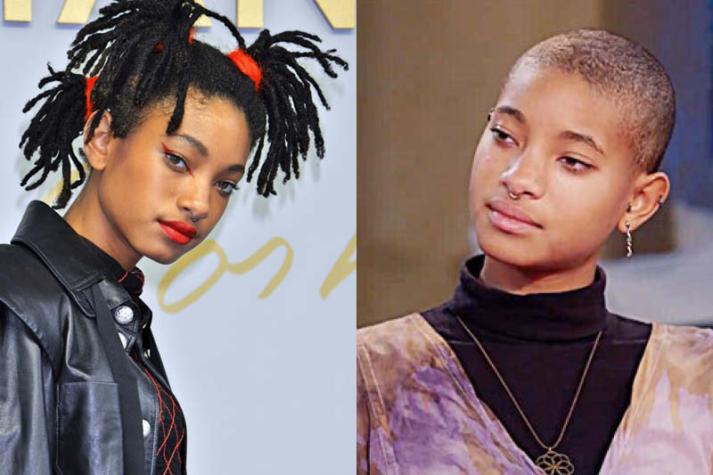 willow smith with shaved head