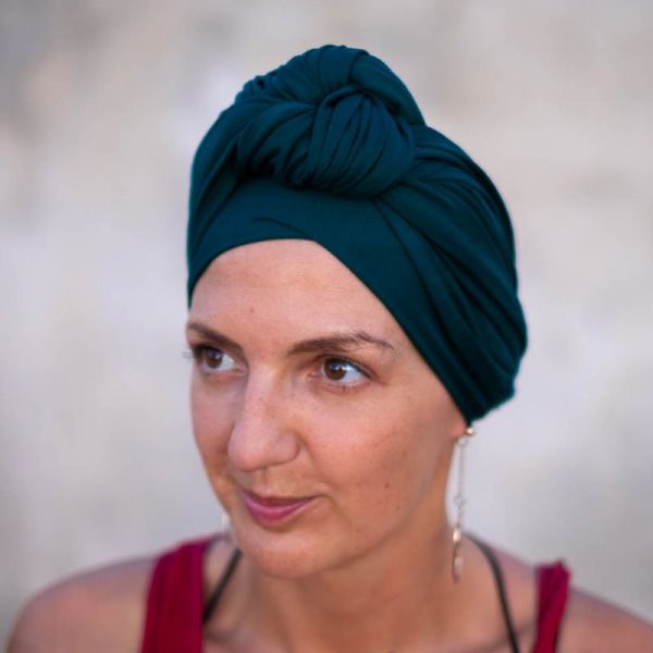 dark teal headscarf