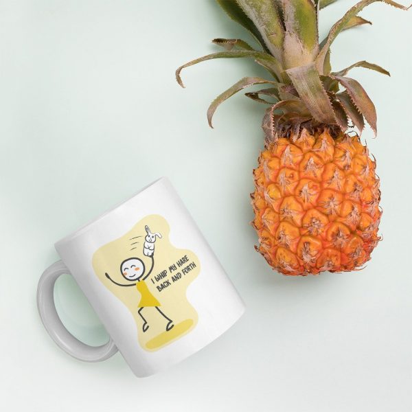 Whip My Hare - Alopecia Pun Mug - Image 2