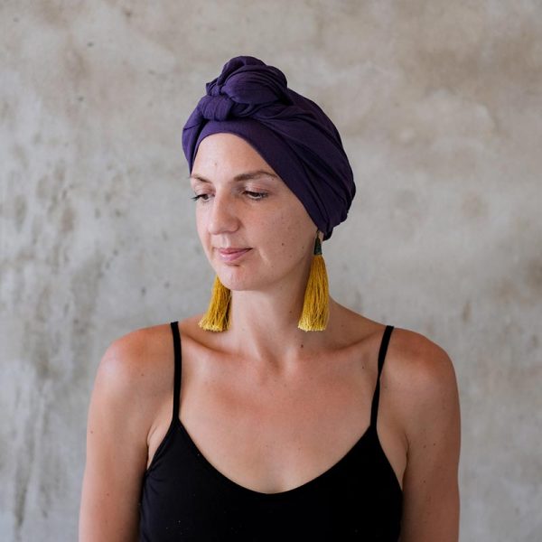 Purple-Headscarf