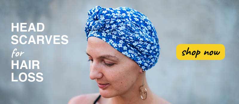 Head scarves for hair loss