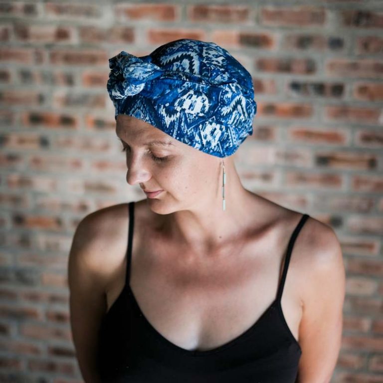 Funky Cotton Headscarves for Alopecia and Chemo Lady Alopecia