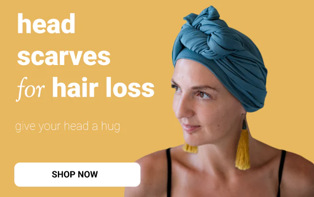 Head scarves for hair loss advert