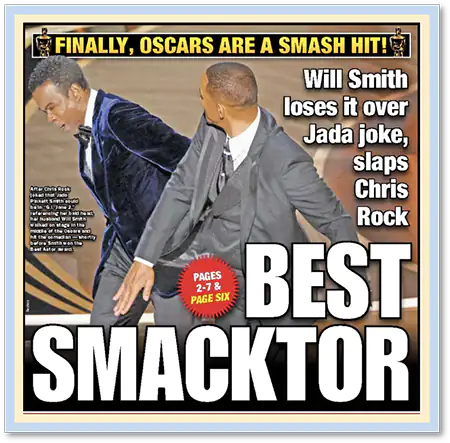 Will smith slap headlines