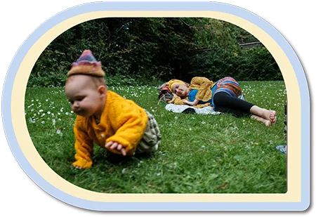 Playing in the park