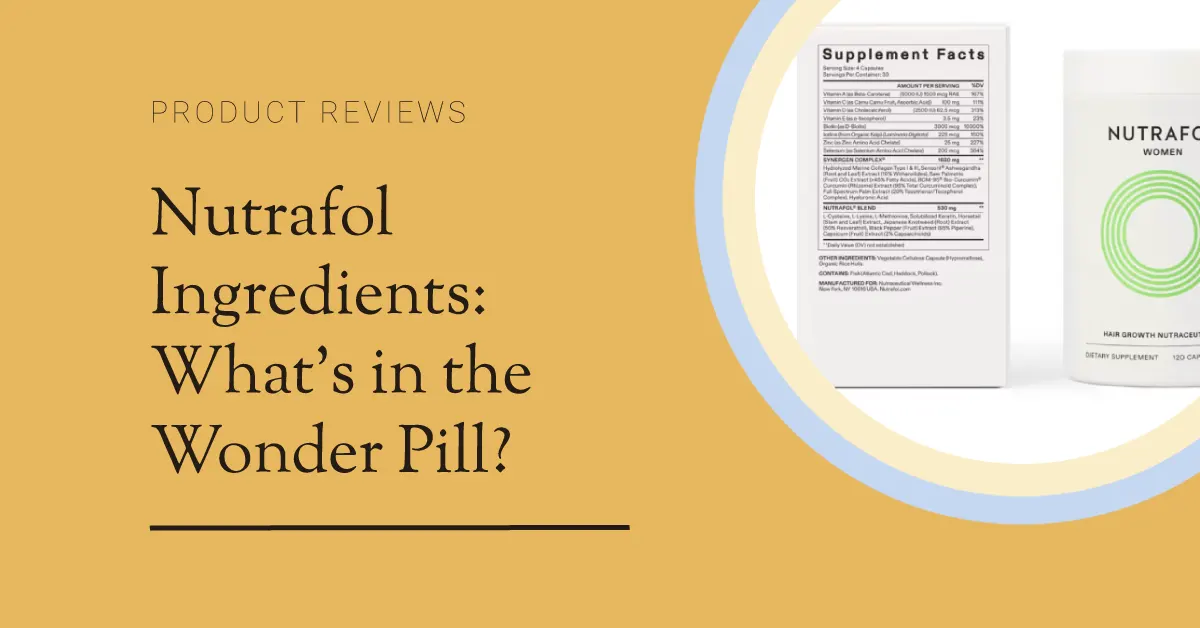 Nutrafol ingredients deals