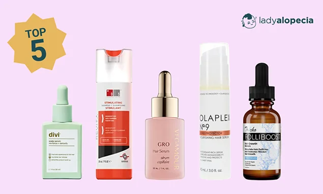Bottles of Hair Loss Serum